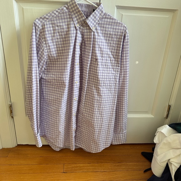 Izod Other - Izod Lavender Checkered Button Down Shirt